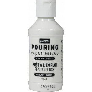 Farba akrylowa Pouring Pebeo 118 ml Experiences titanium white
