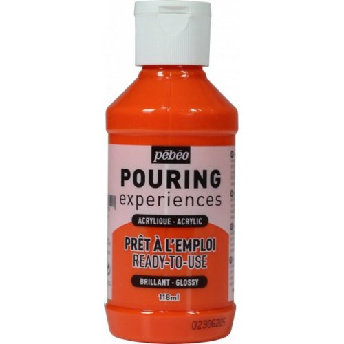Farba akrylowa Pouring Pebeo 118 ml Experiences orange
