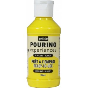 Farba akrylowa Pouring Pebeo 118 ml Experiences primary yellow