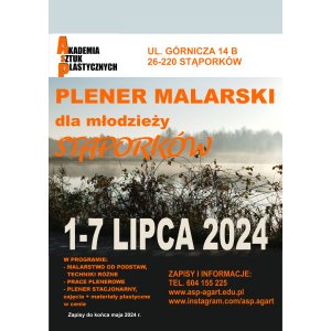 Plener Malarski  dla młodzieży Stąporków 2024 