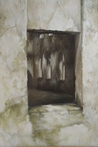 Ukryte światło - olej na płótnie