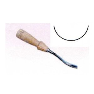 Dłuto rzeźbiarskie kute półokrągłe ugięte 20 mm nr 516