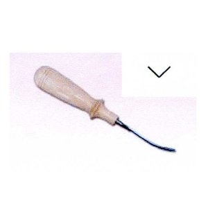 Dłuto snycerskie kształtowe kątowe 4 mm nr 204
