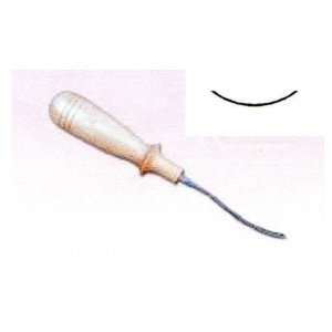 Dłuto snycerskie kute ugięte półokrągłe 12 mm nr 304
