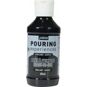 Farba akrylowa Pouring Pebeo 118 ml Experiences ivory black