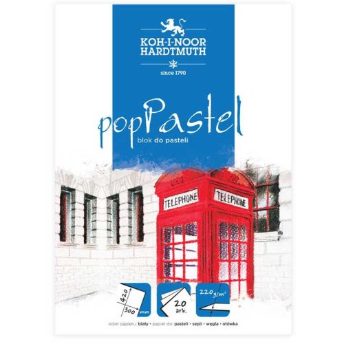Blok do pasteli czarny 220 g A3 POP 20 arkuszy