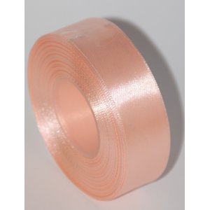 Wstążka atłasowa 25 mm / 36 Y brzoskwinia