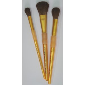Pędzel włos wielbłąda okrągły kpl 3 szt RCC-231 R&L