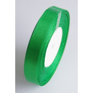 Wstążka atłasowa 12 mm / 32 m zielony