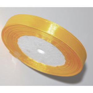 Wstążka atłasowa 6 mm / 32 m żółty