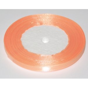 Wstążka atłasowa 6 mm / 32 m morela