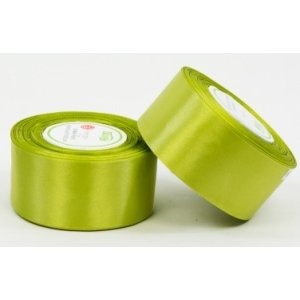 Wstążka satynowa 50 mm / 32 m Zielona jasna