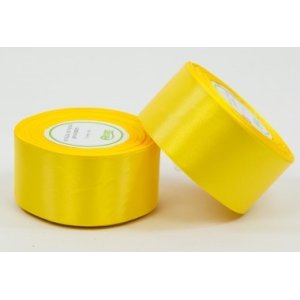 Wstążka satynowa 50 mm / 32 m żółty jasny