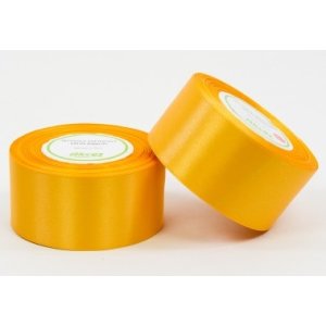 Wstążka satynowa 50 mm / 32 m żółty