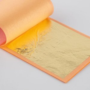 Książeczka 25 płatków - złoto 22 karaty 8x8cm transferowe