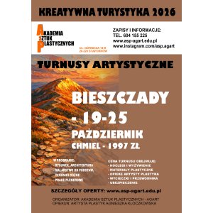 Bieszczady 19-25 październik Kreatywna Turystyka 2026 - turnusy dla dorosłych