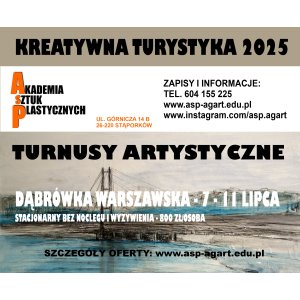 Dąbrówka Warszawska Kreatywna Turystyka 2025 - turnusy dla dorosłych