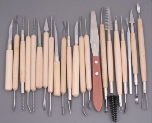 Narzędzia do ceramiki precyzyjne zestaw 22 sztuki nr A-15219