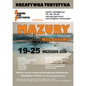 Kreatywna Turystyka 2024 - Mazury - Węgorzewo