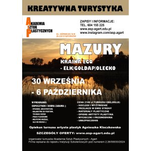 Kreatywna Turystyka 2024 - Mazury - Kraina EGO