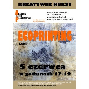 Kurs Ecoprintingu dla dorosłych  5 czerwca 2025
