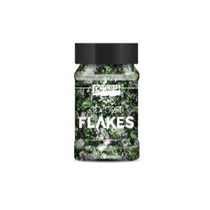 Płatki folii 100 ml Pentart zielone/srebrne