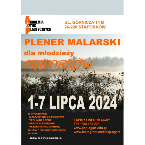 Plener Malarski  dla młodzieży Stąporków 2024 
