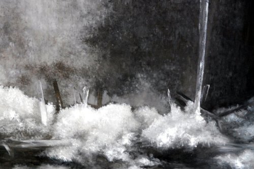 Szarości I - olej na płótnie